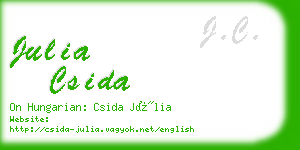 julia csida business card